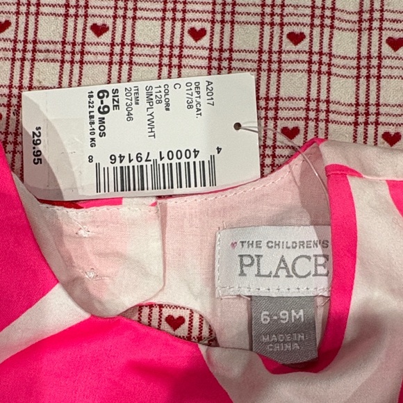 The Children's Place Pink and Red Heart Dress - Picture 2 of 7